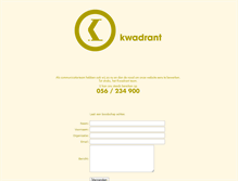 Tablet Screenshot of kwadrant.be